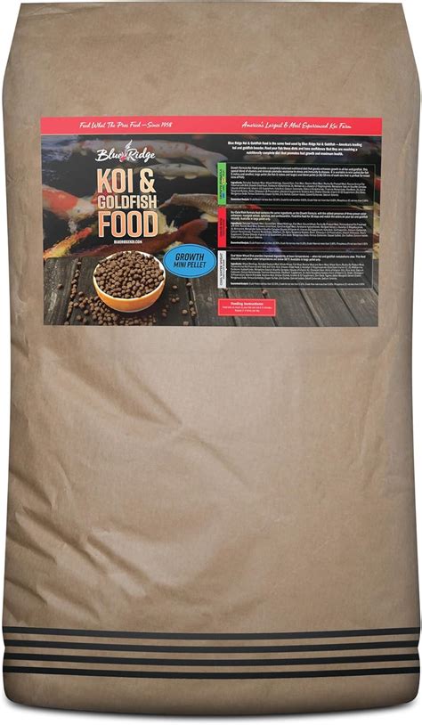 BlueRidgeFishHatchery Blue Ridge Koi Fish Food 50lb - Koi Food Mini ...