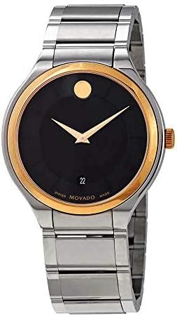 Movado Quadro Black Dial Men's Watch 0607394 : Amazon.in: Fashion