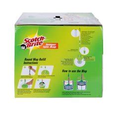 Scotch-Brite® Jumper Spin Mop with Round Refills, 34.5 cm x 34.5 cm x ...
