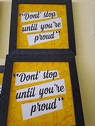 SAF paintings Set of 4 Stop Saying Tomorrow Motivational UV Coated Home ...
