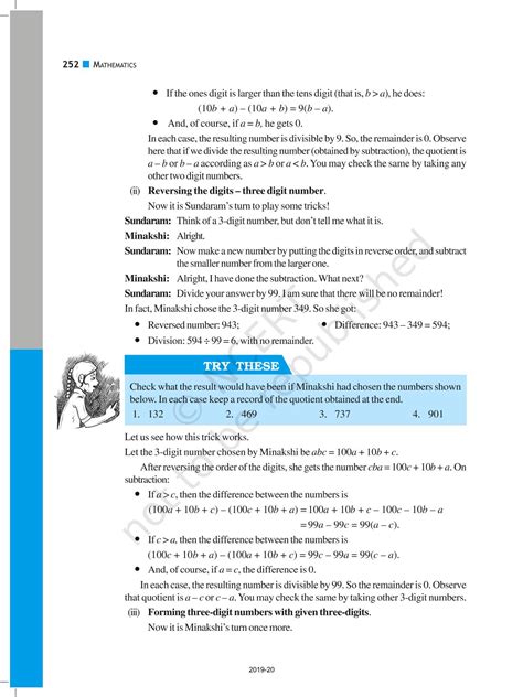 Playing With Numbers - NCERT Book of Class 8 Mathematics