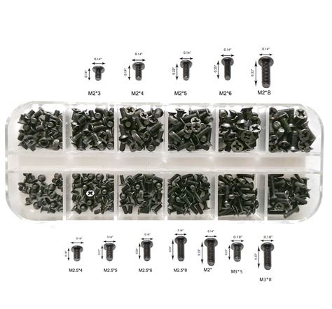 Easycargo 240pcs 12 Sizes Laptop Screws Kit, Notebook Computer ...