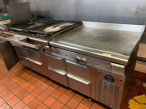 Quest commercial 48 inch char broiler & 48 inch gas griddle combo unit ...