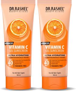 DR.RASHEL Sunscreen - SPF 40 PA+++ Vitamin C Gel Sunscreen Ultra ...
