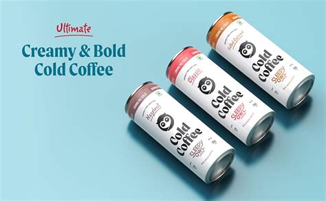 Sleepy Owl Hazelnut Cold Coffee | 4 x 230mL Cans | Made With Real Milk ...
