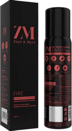 Buy ZM ZAYN & MYZA FIRE NO ALCOHOL BODY SPRAY FOR MEN 120 ML Online ...