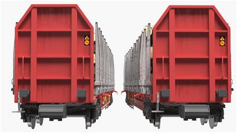 3D model Stake Wagon Rnoos 644 with Big Logs | 3D Molier International