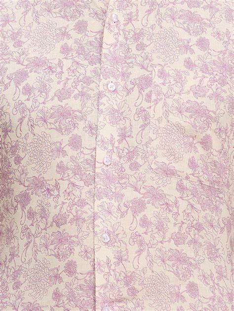 Raymond Purple Printed Contemporary Fit Viscose Blend Formal Shirt ...
