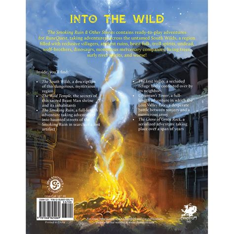 Acheter RuneQuest - The Smoking Ruin and other Stories - Jeux de rôle ...