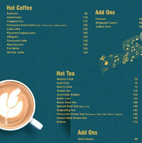 Menu at Cafe Beats Arena, Surat