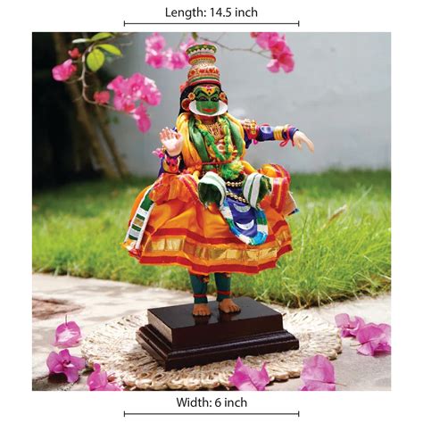 Vibrant Kathakali Doll - Handcrafted Kerala Art Piece – Culturati