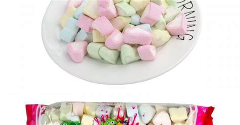 Multi Colour Mini Heart Shape Marshmallows