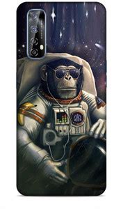 VICTORY FLAG Back Cover for Realme 7 (rmx2151) Monkey Astronaut Design ...