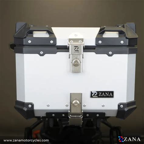 ZANA Top Box Aluminium Silver 45 Litres L Flat (ZI-TB-011)– Moto Central