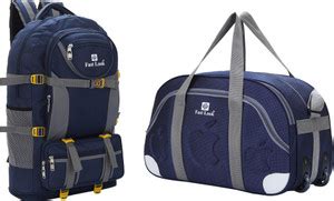 Fast look Rucksack and Duffel Bag With Wheels Combo Pack For men and ...
