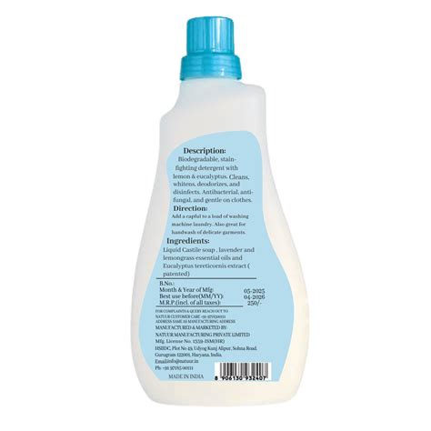 Laundry Liquid Detergent - Natuur (Sulphate Free) 500ml – Natuur.in