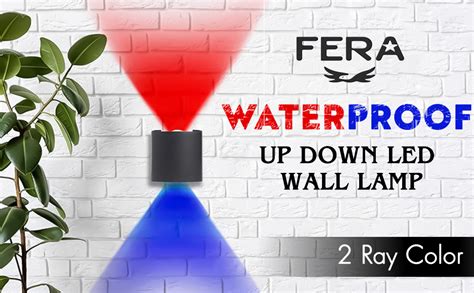 PIXORA 4 Watts 2 Ray Oval Up-Down Outdoor LED Outdoor Waterproof IP65 ...