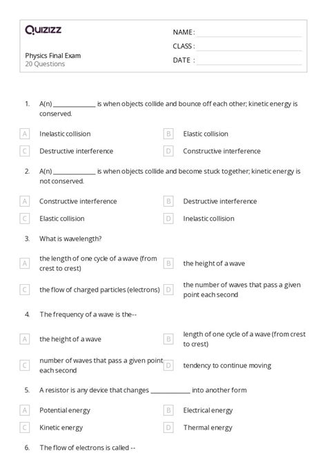 50+ electromagnetic waves and interference worksheets for 9th Class on ...