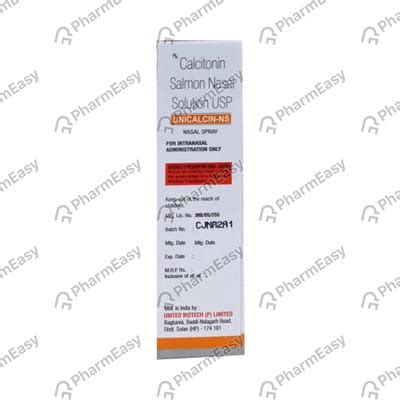 Unicalcin Ns Nasal Spray (3.7): Uses, Side Effects, Price & Dosage ...