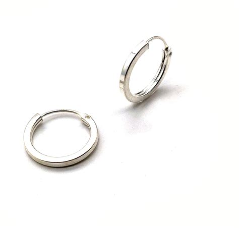 SOMYA Elegant 925 Sterling Silver Bali Hoop Earrings - Handcrafted ...
