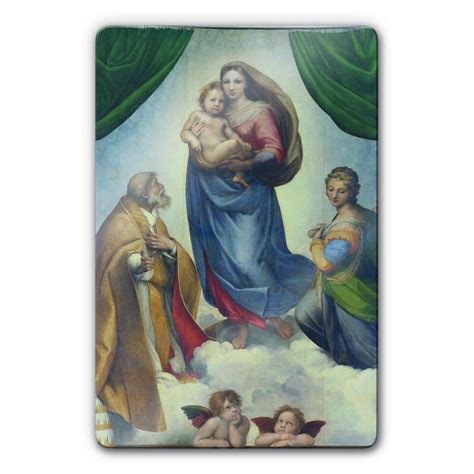 Raffael - The Sistine Madonna Glass art | wall-art.com