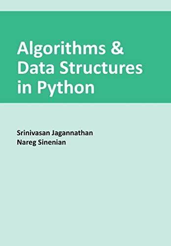 Algorithms & Data Structures in Python : Jagannathan, Srinivasan ...