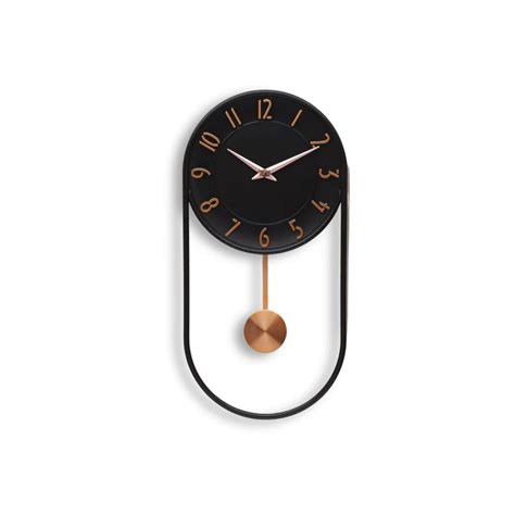 PendulumWave wall clock (black) – CloveCart