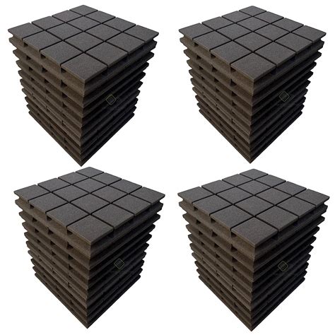 YGM Acoustic Foams® Turbo Acoustic Panels – 12”x12”x2” | 50 Density ...