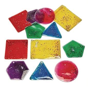 Excellerations Sensory Liquid Geometric Shapes - Set of 12 : Amazon.in ...