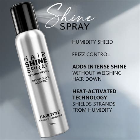 Hair Pure Hair Shine Spray for Women & Men 200ml