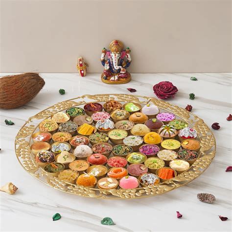 Gracious World Round Shape Special 56 Bhog Thali Poojan/Pooja ...