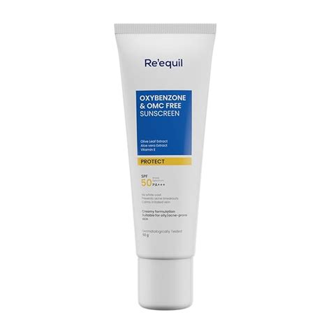 RE' EQUIL Oxybenzone and OMC Free Sunscreen For Oily, Sensitive & Acne ...
