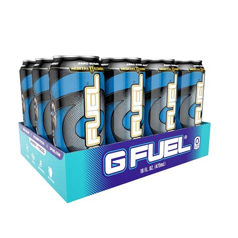 Buy G Fuel Ice Shatter Energy Drink, 16 oz can, 12-pack case Online at ...