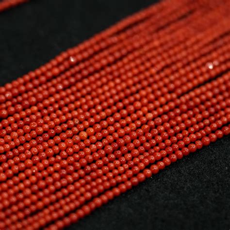 Natural AAA Grade Round Coral Beads Strand – Gem Stones of India
