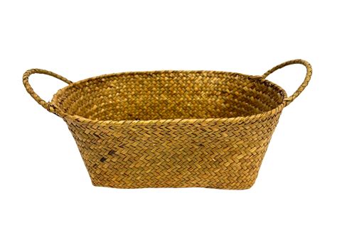 Jol Rattan Oval Basket with Handle