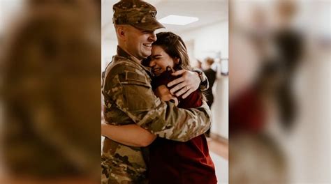 Soldier surprises wife at hospital where she works after 9-month deployment