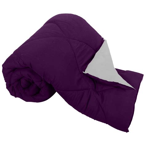 Purple Light Grey Double Bed Comforter – JaipurFabric®