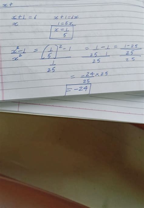 x+1/x=6 find x^2-1/x^2 - Brainly.in