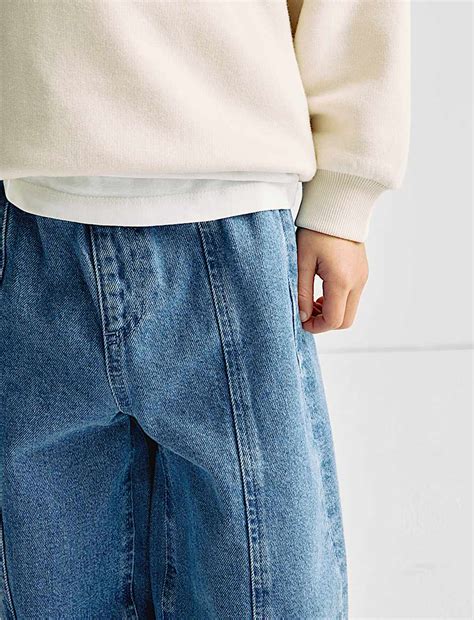 Buy Pure Cotton Relaxed Balloon Leg Jeans (2-8 Yrs) at Marks & Spencer