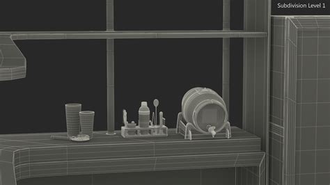 Modern Home Bar Furniture Set 3D model | 3D Molier International
