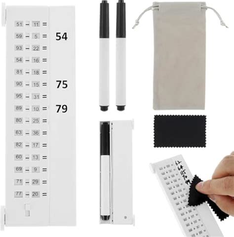 Snivy Math Board for Children, Reusable Erasable Addition Subtraction ...