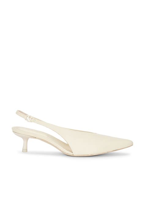 SIMKHAI Sylvie Slingback Kitten Heel in Sand | REVOLVE