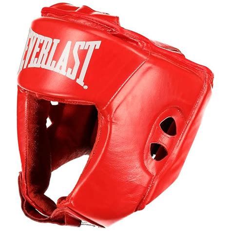 Everlast Amateur Open-Faced Competition Headguard – Red | Lightweight ...