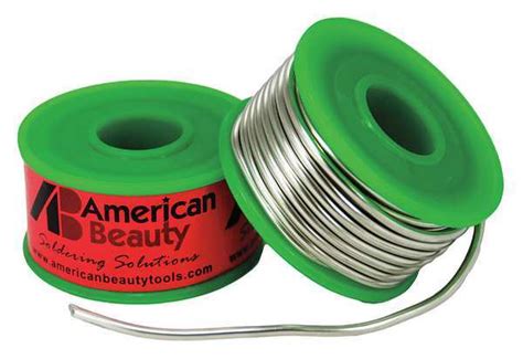 American Beauty Tools Solder Wire, 12 ft. L, Metallic Silver CS-PBF2 | Zoro