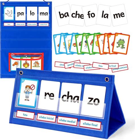 Torlam Spanish Learning Word Building Pocket Chart - TikTok Shop
