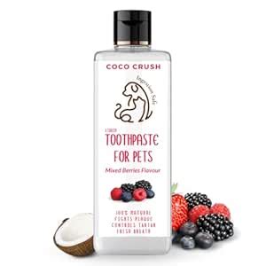 Toothpaste for Pets with Coconut Oil | Edible Mixed Berries Flavor ...