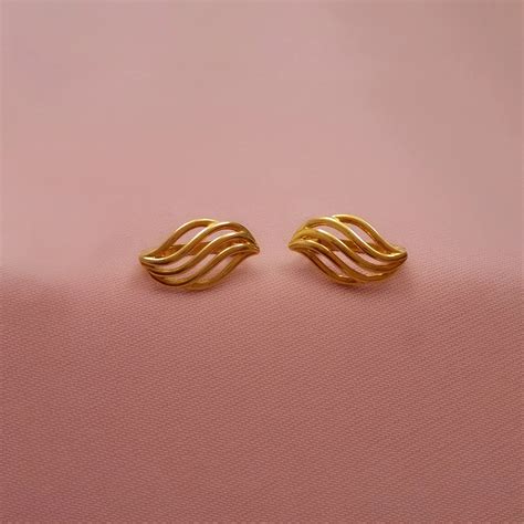 Buy Classic Gold Hoop earrings 22 KT yellow gold (3.69 gm). | Online By ...