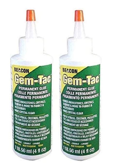 Buy BeaconGem-Tac Permanent Adhesive, 4-Ounce - 2 Pack Online at ...