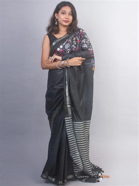 Shop Pure Linen Saree Online at AEVUM