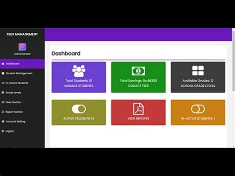 Student Registration and Fee Payment System PHP Mysql | Free Source ...